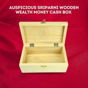 Auspicious Shriparni Wooden Wealth Money Box Vastu Cash Box For Home & Shop [Must Have Product]